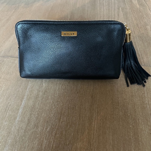 NWT Milly NY Pebble Leather Clutch